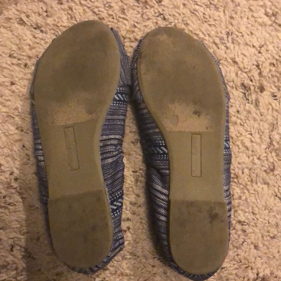 Blue peep toe flats - Picture 4 of 4